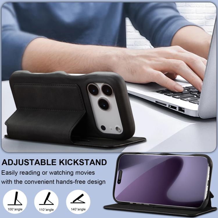 LC.IMEEKE Custodia per cellulare in pelle con vibrazione Hon Ancient Series, For iPhone 17 Pro Max, For iPhone 17 Pro, For iPhone 17, For iPhone Air