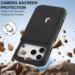 LC.IMEEKE Custodia per cellulare in pelle con vibrazione Hon Ancient Series, For iPhone 17 Pro Max, For iPhone 17 Pro, For iPhone 17, For iPhone Air