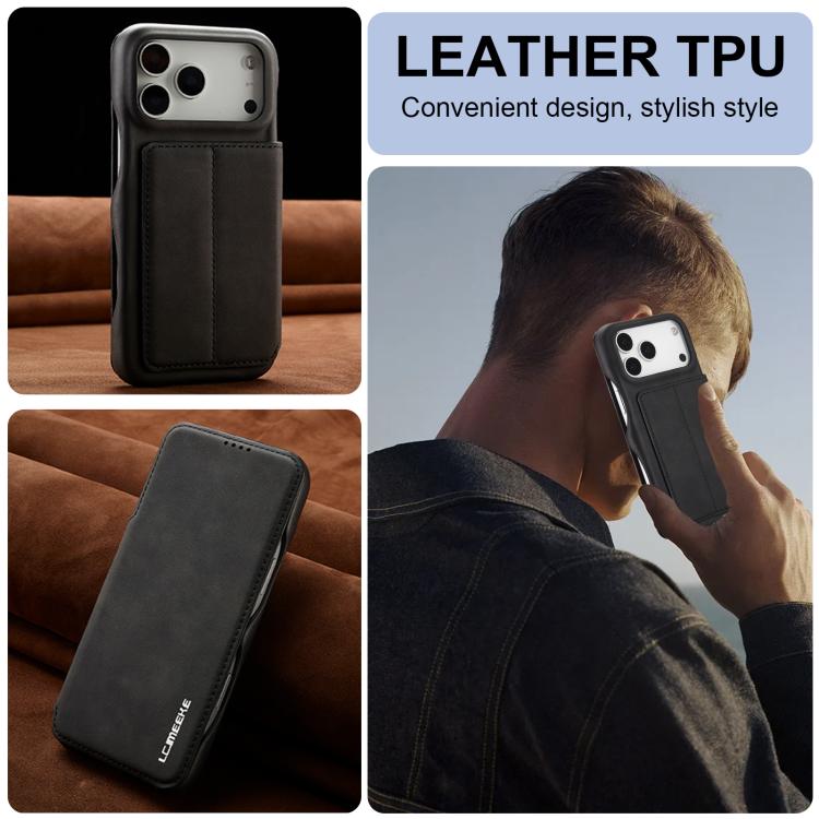 LC.IMEEKE Custodia per cellulare in pelle con vibrazione Hon Ancient Series, For iPhone 17 Pro Max, For iPhone 17 Pro, For iPhone 17, For iPhone Air