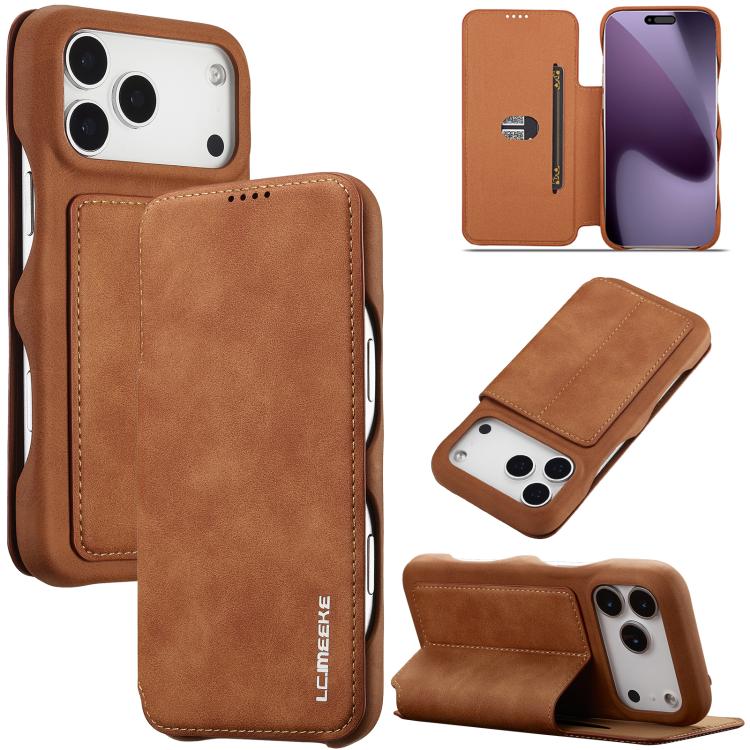 LC.IMEEKE Custodia per cellulare in pelle con vibrazione Hon Ancient Series, For iPhone 17 Pro Max, For iPhone 17 Pro, For iPhone 17, For iPhone Air