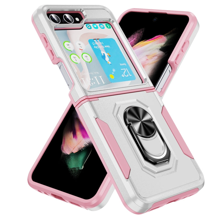 Custodia per telefono Pioneer Armor PC + TPU con supporto, For Samsung Galaxy Z Flip5 5G
