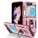 Custodia per telefono Pioneer Armor PC + TPU con supporto, For Samsung Galaxy Z Flip5 5G