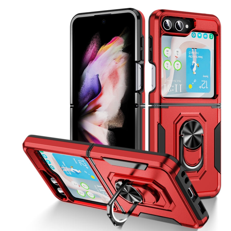 Custodia per telefono Pioneer Armor PC + TPU con supporto, For Samsung Galaxy Z Flip5 5G