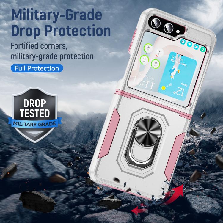 Custodia per telefono Pioneer Armor PC + TPU con supporto, For Samsung Galaxy Z Flip6 5G, For Samsung Galaxy Z Fold5 5G