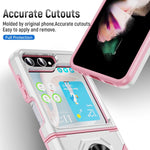 Custodia per telefono Pioneer Armor PC + TPU con supporto, For Samsung Galaxy Z Flip6 5G, For Samsung Galaxy Z Fold5 5G
