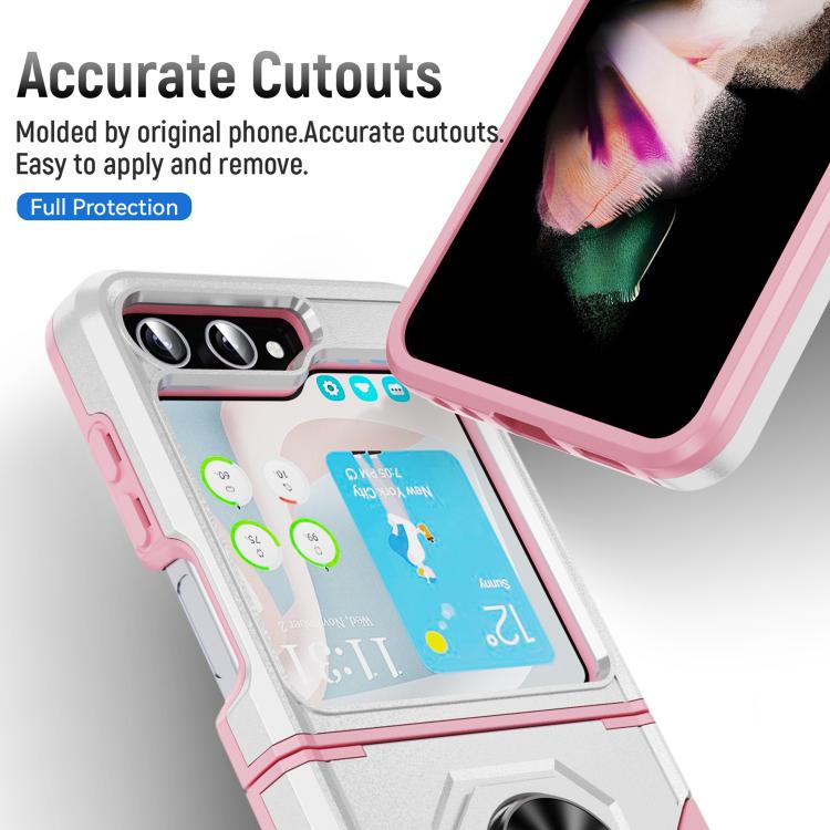 Custodia per telefono Pioneer Armor PC + TPU con supporto, For Samsung Galaxy Z Flip6 5G, For Samsung Galaxy Z Fold5 5G
