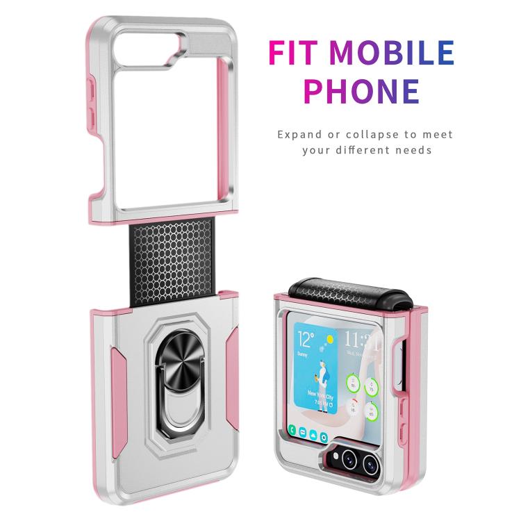 Custodia per telefono Pioneer Armor PC + TPU con supporto, For Samsung Galaxy Z Flip6 5G, For Samsung Galaxy Z Fold5 5G