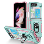 Custodia per telefono Pioneer Armor PC + TPU con supporto, For Samsung Galaxy Z Flip6 5G, For Samsung Galaxy Z Fold5 5G