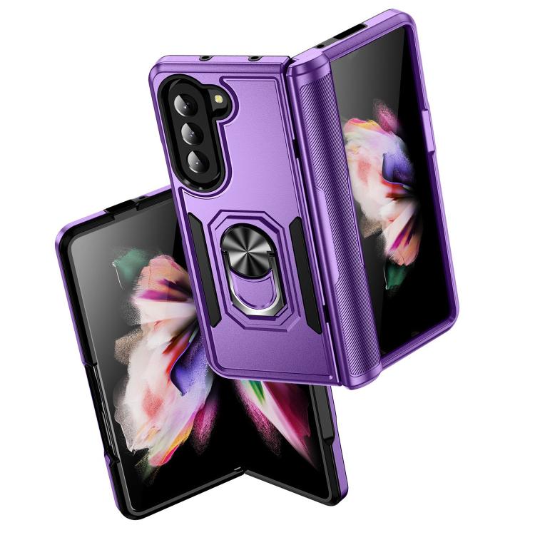 Custodia per telefono Pioneer Armor PC + TPU con supporto, For Samsung Galaxy Z Flip6 5G, For Samsung Galaxy Z Fold5 5G