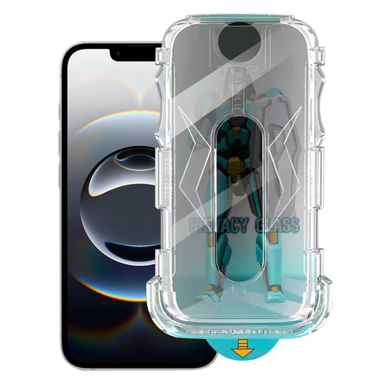 Pellicola in vetro temperato per armatura privacy a 28 gradi di facile installazione, For iPhone 17e / 16e, For iPhone 17 Pro Max, For iPhone 17 Pro, For iPhone 17, For iPhone Air, For iPhone 16 Pro Max, For iPhone 16 Pro, For iPhone 16 Plus           ...