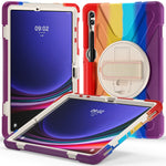 Impugnatura rotante Custodia per tablet in TPU + PC, For Galaxy Tab S10 FE / S9 FE / S9 / S8 / S7, For Samsung Galaxy Tab S9+ / S8+