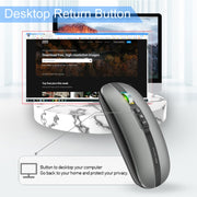 HXSJ M113 2400 DPI doppia modalità 2,4 GHz + mouse wireless Bluetooth 5.1