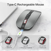 HXSJ M113 2400 DPI doppia modalità 2,4 GHz + mouse wireless Bluetooth 5.1