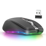 HXSJ M303 2400 DPI doppia modalità 2,4 GHz + mouse wireless Bluetooth 5.1