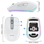 HXSJ M303 2400 DPI doppia modalità 2,4 GHz + mouse wireless Bluetooth 5.1