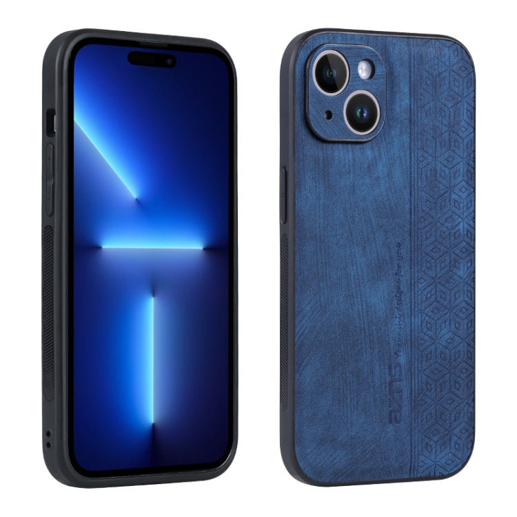 Custodia per telefono AZNS in pelle goffrata 3D, For iPhone 15