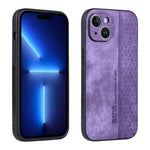 Custodia per telefono AZNS in pelle goffrata 3D, For iPhone 15