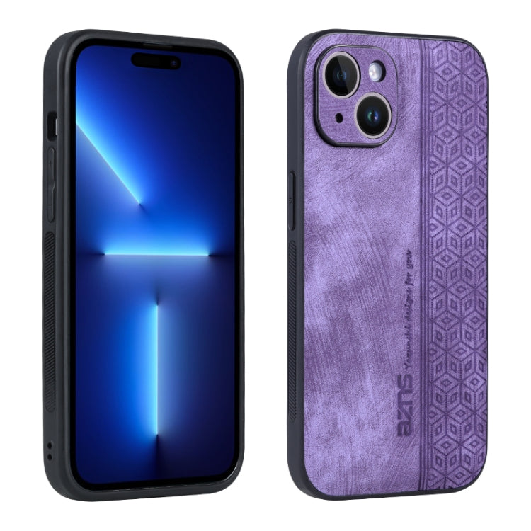 Custodia per telefono AZNS in pelle goffrata 3D, For iPhone 15