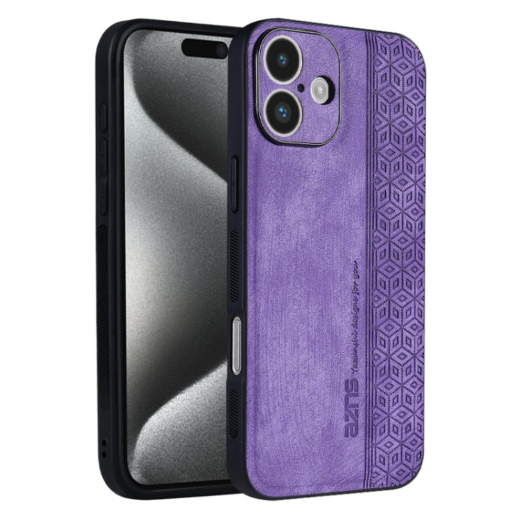 Custodia per telefono AZNS in pelle goffrata 3D, For iPhone 16, For iPhone 15 Pro Max, For iPhone 15 Pro, For iPhone 15 Plus