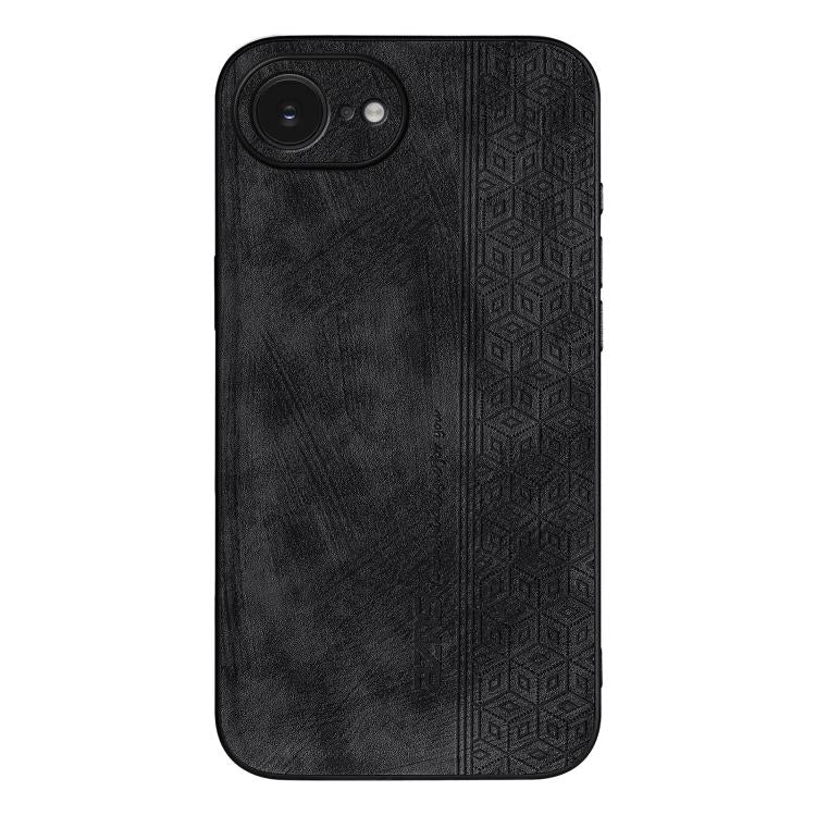 Custodia per telefono AZNS in pelle goffrata 3D, For iPhone 16e / 17e, For iPhone 17 Pro Max, For iPhone 17 Pro, For iPhone 17