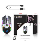Mouse wireless HXSJ T30 2400 DPI RGB 2,4 GHz