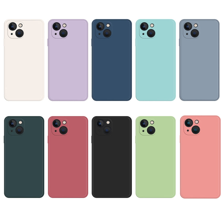 Custodia per telefono in silicone liquido imitazione, For iPhone 15 Plus, For iPhone 15