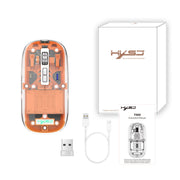 Mouse da gioco wireless a tre modalità con magnete trasparente HXSJ T900