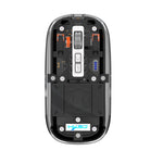 Mouse da gioco wireless a tre modalità con magnete trasparente HXSJ T900