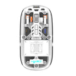 Mouse da gioco wireless a tre modalità con magnete trasparente HXSJ T900