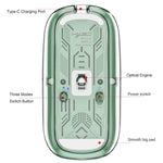 Mouse da gioco wireless a tre modalità con magnete trasparente HXSJ T900
