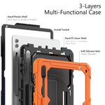 Silicone + custodia per tablet PC, For Samsung Galaxy Tab S9 Ultra / S10 Ultra, For Samsung Galaxy Tab S10+ / S9+ / S9 FE+