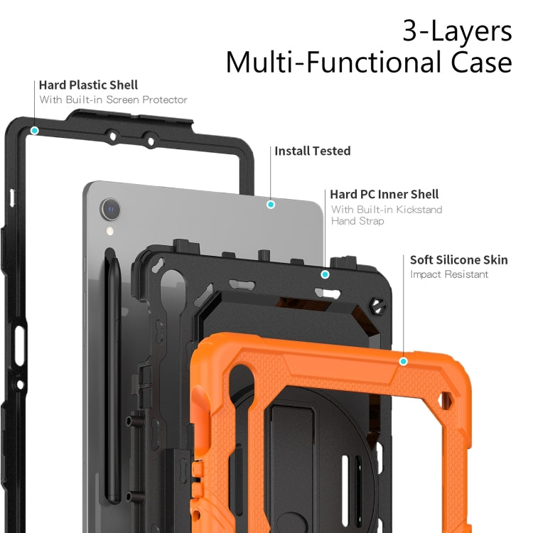 Silicone + custodia per tablet PC, For Samsung Galaxy Tab S9 / S9 FE / S10 FE, For Samsung Galaxy Tab S10 FE+