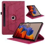 Custodia per tablet in pelle con rotazione goffrata Tree Life, For Samsung Galaxy Tab S10 / S8 / S7, For Samsung Galaxy Tab S9 / S9 FE, For Samsung Galaxy Tab A7 Lite T220, For Samsung Galaxy Tab A 8.0 2019 / T290