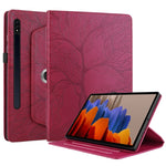 Custodia per tablet in pelle con rotazione goffrata Tree Life, For Samsung Galaxy Tab S10 / S8 / S7, For Samsung Galaxy Tab S9 / S9 FE, For Samsung Galaxy Tab A7 Lite T220, For Samsung Galaxy Tab A 8.0 2019 / T290