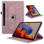Custodia per tablet in pelle con rotazione goffrata Tree Life, For Samsung Galaxy Tab S10 / S8 / S7, For Samsung Galaxy Tab S9 / S9 FE, For Samsung Galaxy Tab A7 Lite T220, For Samsung Galaxy Tab A 8.0 2019 / T290