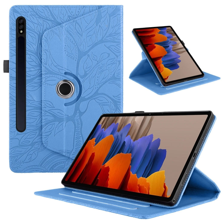 Custodia per tablet in pelle con rotazione goffrata Tree Life, For Samsung Galaxy Tab S10 / S8 / S7, For Samsung Galaxy Tab S9 / S9 FE, For Samsung Galaxy Tab A7 Lite T220, For Samsung Galaxy Tab A 8.0 2019 / T290
