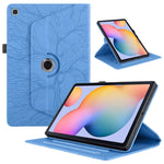 Custodia per tablet in pelle con rotazione goffrata Tree Life, For Samsung Galaxy Tab S10 / S8 / S7, For Samsung Galaxy Tab S9 / S9 FE, For Samsung Galaxy Tab A7 Lite T220, For Samsung Galaxy Tab A 8.0 2019 / T290