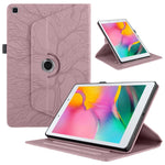 Custodia per tablet in pelle con rotazione goffrata Tree Life, For Samsung Galaxy Tab S10 / S8 / S7, For Samsung Galaxy Tab S9 / S9 FE, For Samsung Galaxy Tab A7 Lite T220, For Samsung Galaxy Tab A 8.0 2019 / T290