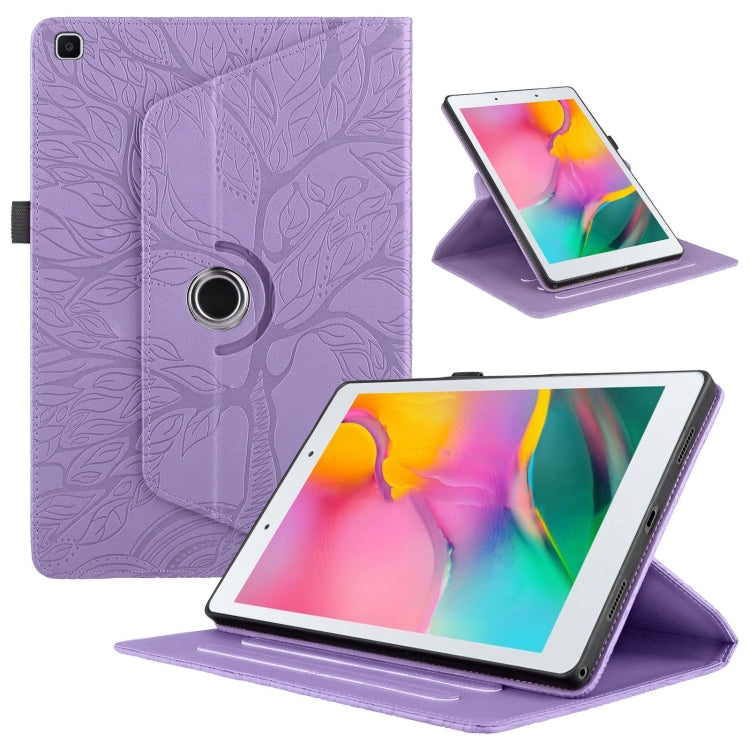 Custodia per tablet in pelle con rotazione goffrata Tree Life, For Samsung Galaxy Tab S10 / S8 / S7, For Samsung Galaxy Tab S9 / S9 FE, For Samsung Galaxy Tab A7 Lite T220, For Samsung Galaxy Tab A 8.0 2019 / T290