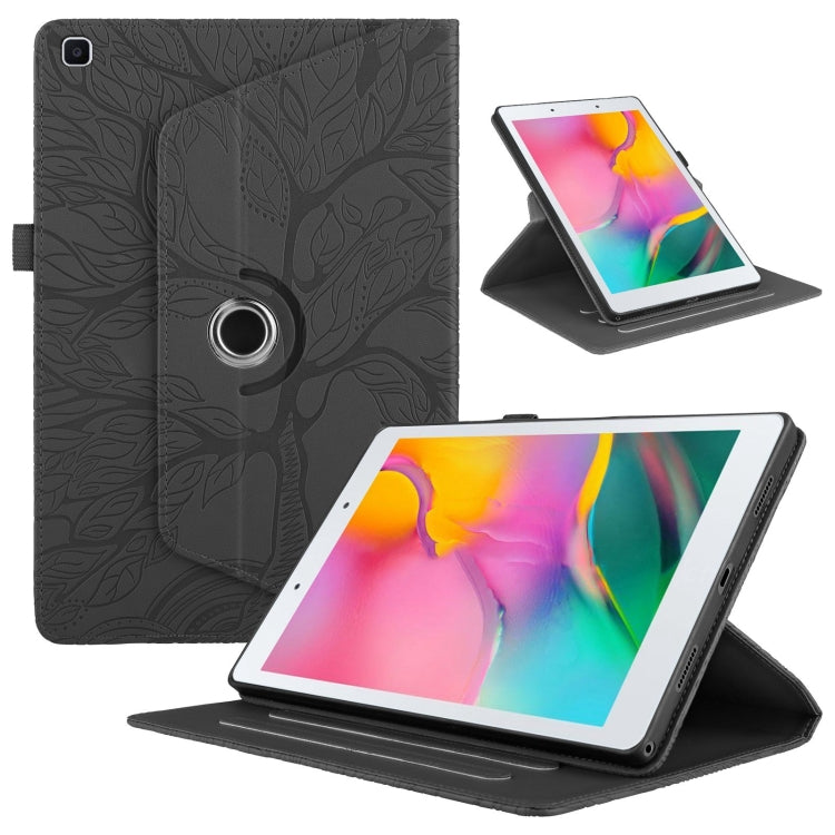 Custodia per tablet in pelle con rotazione goffrata Tree Life, For Samsung Galaxy Tab S10 / S8 / S7, For Samsung Galaxy Tab S9 / S9 FE, For Samsung Galaxy Tab A7 Lite T220, For Samsung Galaxy Tab A 8.0 2019 / T290