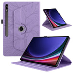 Custodia per tablet in pelle con rotazione goffrata Tree Life, For Samsung Galaxy Tab S11, For Samsung Galaxy Tab S11 Ultra, For Samsung Galaxy Tab S10 Ultra / S9 Ultra, For Samsung Galaxy Tab S10+ / S9+ / S8+