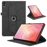 Custodia per tablet in pelle con rotazione goffrata Tree Life, For Samsung Galaxy Tab S11, For Samsung Galaxy Tab S11 Ultra, For Samsung Galaxy Tab S10 Ultra / S9 Ultra, For Samsung Galaxy Tab S10+ / S9+ / S8+