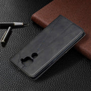 Custodia in pelle magnetica a vibrazione orizzontale con struttura a rombo con supporto, slot per carte e portafoglio, For Xiaomi Redmi Note 9