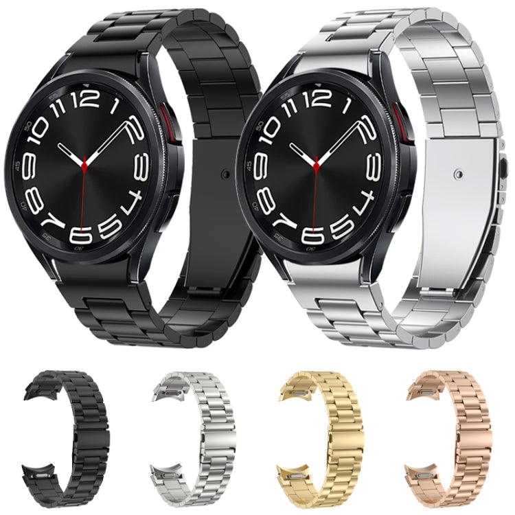 Cinturino per orologio in metallo a tre ceppi, For Samsung Galaxy Watch 6
