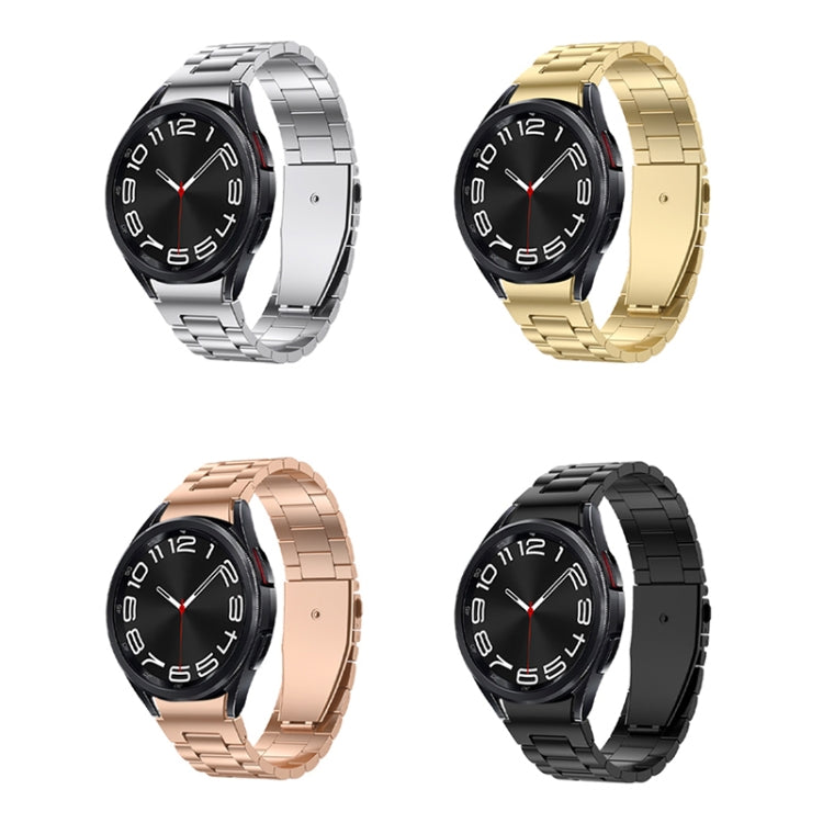 Cinturino per orologio in metallo a tre ceppi, For Samsung Galaxy Watch 6