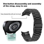 Cinturino per orologio in metallo a tre ceppi, For Samsung Galaxy Watch 6