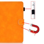 Custodia in pelle a vibrazione orizzontale con struttura in pelle bovina universale per Tablet PC con supporto e slot per schede e slot per penna, For 7 inch, For 8 inch, For 10 inch