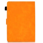 Custodia in pelle a vibrazione orizzontale con struttura in pelle bovina universale per Tablet PC con supporto e slot per schede e slot per penna, For 7 inch, For 8 inch, For 10 inch