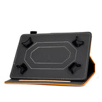 Custodia in pelle a vibrazione orizzontale con struttura in pelle bovina universale per Tablet PC con supporto e slot per schede e slot per penna, For 7 inch, For 8 inch, For 10 inch