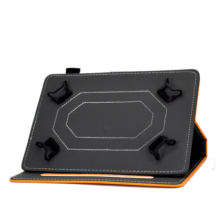 Custodia in pelle a vibrazione orizzontale con struttura in pelle bovina universale per Tablet PC con supporto e slot per schede e slot per penna, For 7 inch, For 8 inch, For 10 inch